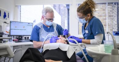 dentist treating patient