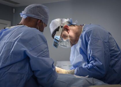 maxillofacial surgeons in theatre